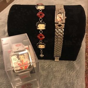 Betty Boop bracelet and watches